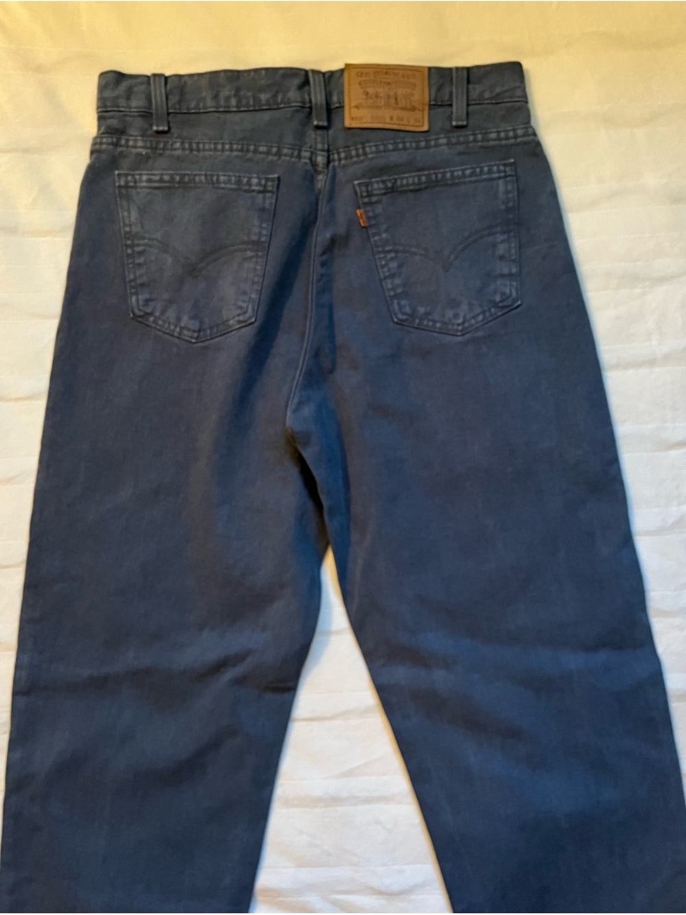 Levi's Men's Navy Relaxed Straight Jeans - Picture 2 of 3